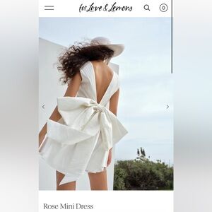For Love & Lemons Rose Mini Dress